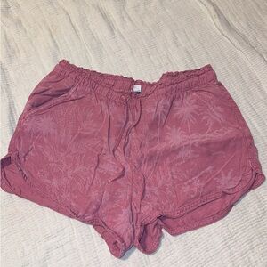 American Eagle Outfitters Pink Athletic Shorts with Elastic Waistband